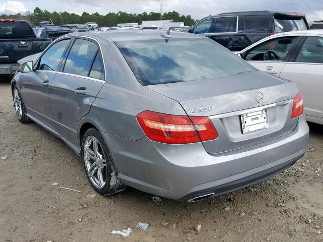 WDDHF5KB4CA585151 - 2012 MERCEDES-BENZ E 350 GRAY photo 3