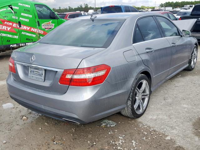 WDDHF5KB4CA585151 - 2012 MERCEDES-BENZ E 350 GRAY photo 4