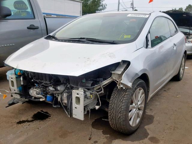 KNAFX6A88E5160731 - 2014 KIA FORTE EX SILVER photo 2