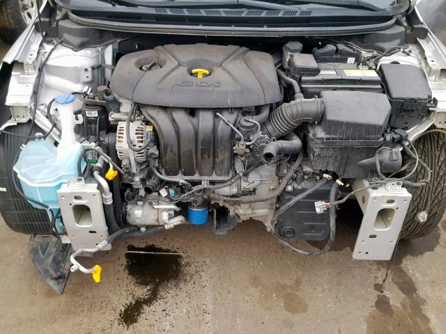 KNAFX6A88E5160731 - 2014 KIA FORTE EX SILVER photo 7