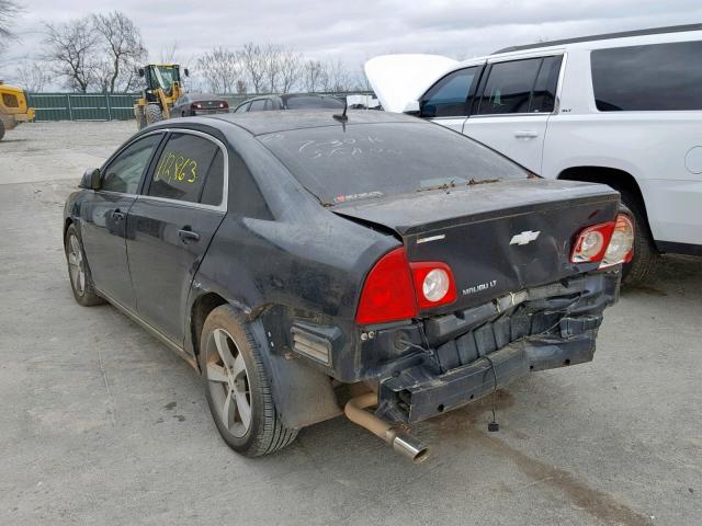 1G1ZC5E18BF398175 - 2011 CHEVROLET MALIBU 1LT BLACK photo 3