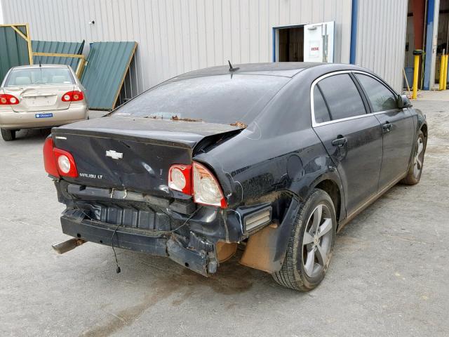 1G1ZC5E18BF398175 - 2011 CHEVROLET MALIBU 1LT BLACK photo 4