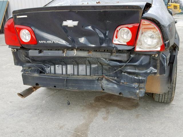 1G1ZC5E18BF398175 - 2011 CHEVROLET MALIBU 1LT BLACK photo 9