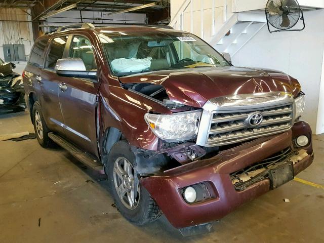 5TDBY68A88S014562 - 2008 TOYOTA SEQUOIA LI RED photo 1