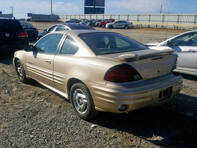 1G2NE12F72C216173 - 2002 PONTIAC GRAND AM S GOLD photo 3