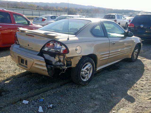 1G2NE12F72C216173 - 2002 PONTIAC GRAND AM S GOLD photo 4