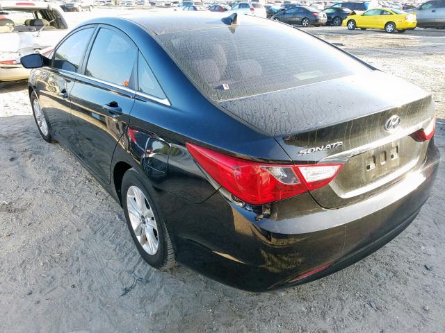 5NPEB4AC5BH105588 - 2011 HYUNDAI SONATA GLS BLACK photo 3