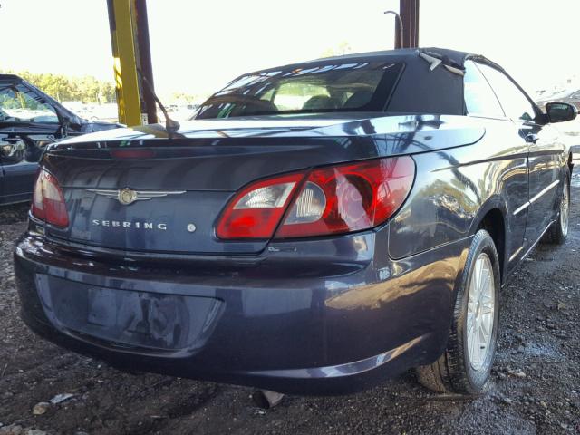 1C3LC55R78N633302 - 2008 CHRYSLER SEBRING TO BLUE photo 4