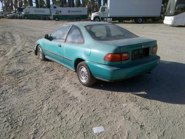 2HGEJ2126RH524004 - 1994 HONDA CIVIC DX GREEN photo 3