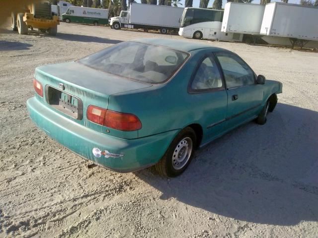 2HGEJ2126RH524004 - 1994 HONDA CIVIC DX GREEN photo 4