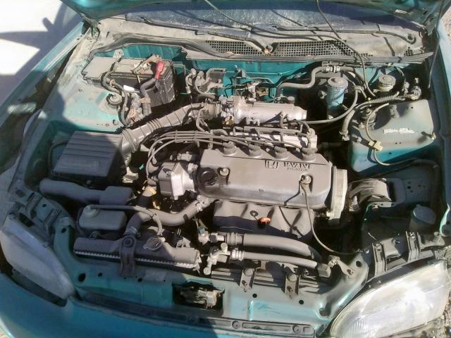 2HGEJ2126RH524004 - 1994 HONDA CIVIC DX GREEN photo 7