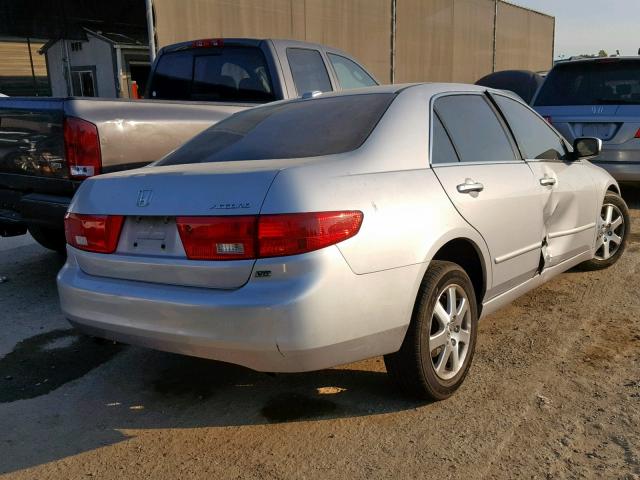 1HGCM66555A048264 - 2005 HONDA ACCORD EX SILVER photo 4