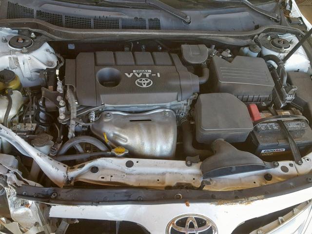 4T1BF3EK3AU538653 - 2010 TOYOTA CAMRY XLE WHITE photo 7