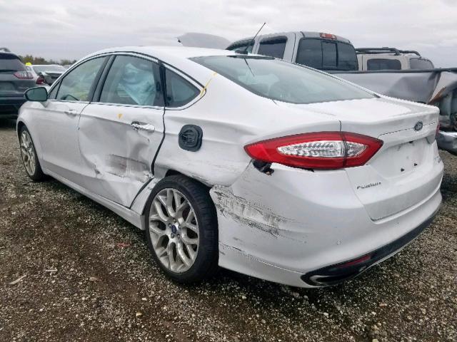 3FA6P0D96ER103967 - 2014 FORD FUSION TIT WHITE photo 3