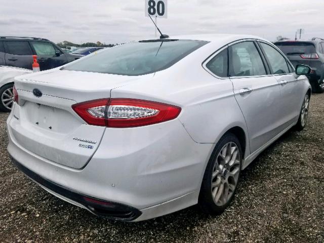 3FA6P0D96ER103967 - 2014 FORD FUSION TIT WHITE photo 4