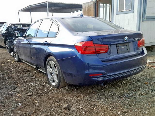 WBA8E5C58GK388664 - 2016 BMW 328 D BLUE photo 3