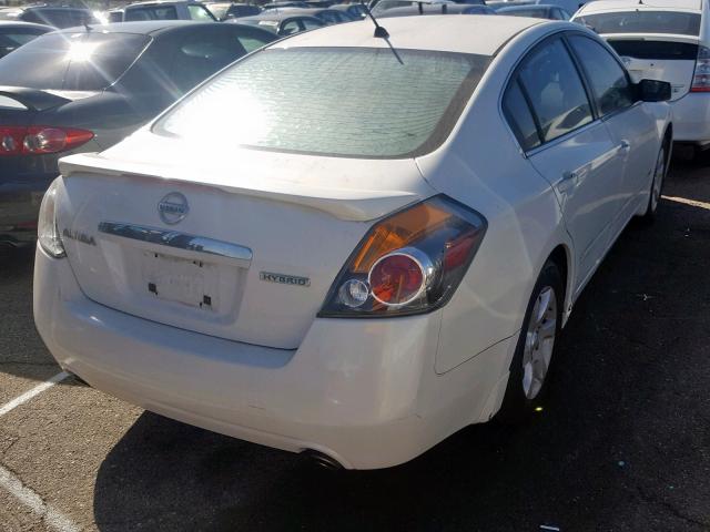 1N4CL21E78C209858 - 2008 NISSAN ALTIMA HYB WHITE photo 4