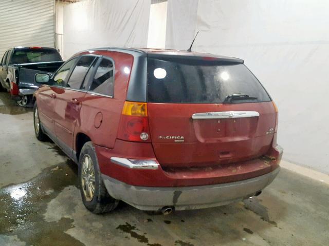 2A8GF68X77R334536 - 2007 CHRYSLER PACIFICA T RED photo 3