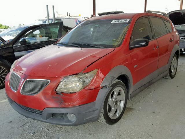 5Y2SL65866Z442626 - 2006 PONTIAC VIBE RED photo 2