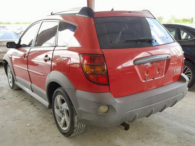 5Y2SL65866Z442626 - 2006 PONTIAC VIBE RED photo 3