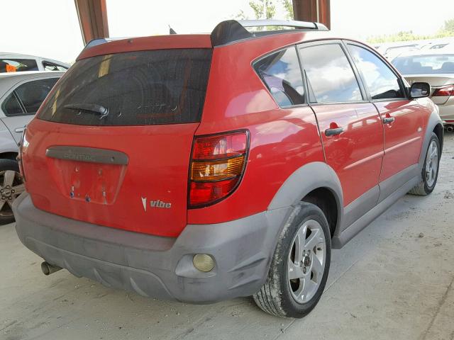 5Y2SL65866Z442626 - 2006 PONTIAC VIBE RED photo 4