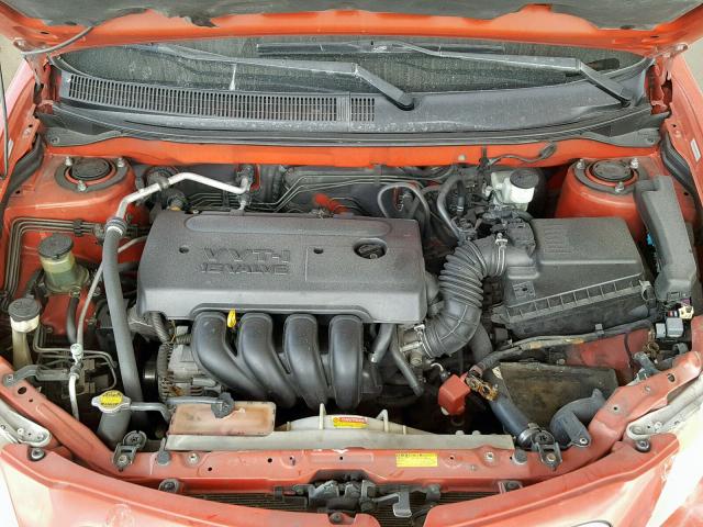 5Y2SL65866Z442626 - 2006 PONTIAC VIBE RED photo 7