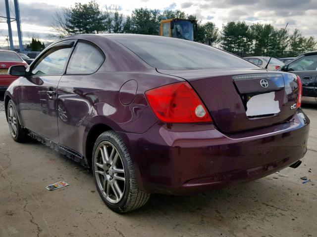 JTKDE167260122566 - 2006 TOYOTA SCION TC 紫色 照片 3