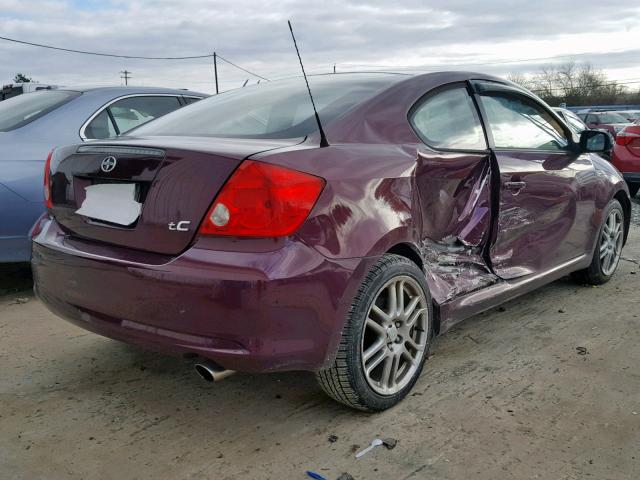JTKDE167260122566 - 2006 TOYOTA SCION TC 紫色 照片 4