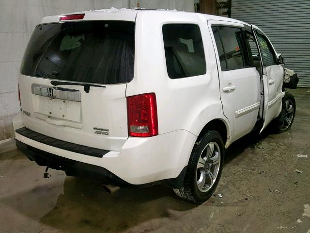 5FNYF4H37FB027987 - 2015 HONDA PILOT SE WHITE photo 4