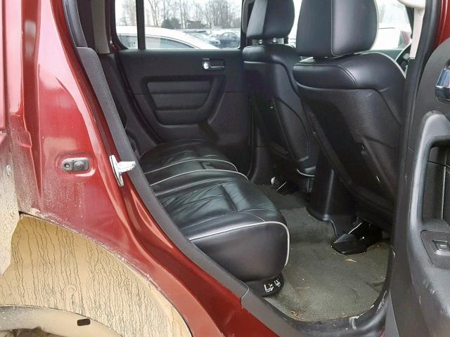 5GTEN13E488162658 - 2008 HUMMER H3 RED photo 6