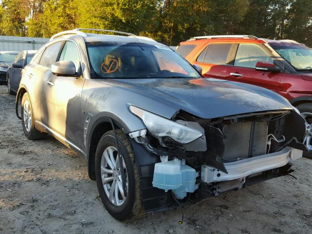 JN8CS1MU1EM450383 - 2014 INFINITI QX70 GRAY photo 1