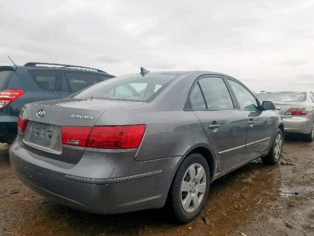 5NPET4AC9AH650821 - 2010 HYUNDAI SONATA GLS GRAY photo 4