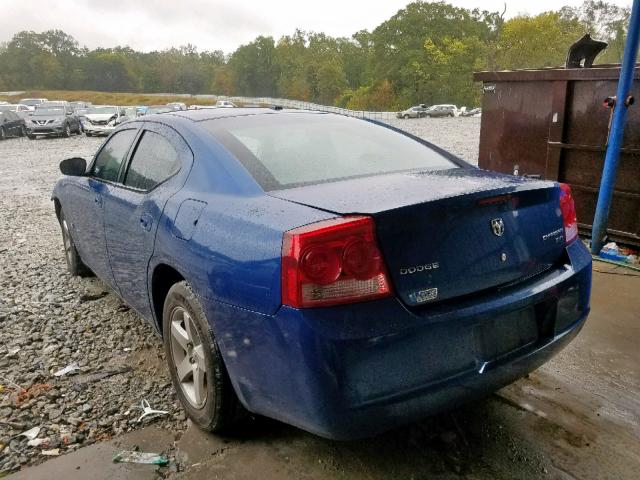 2B3KA33V99H619947 - 2009 DODGE CHARGER SX BLUE photo 3