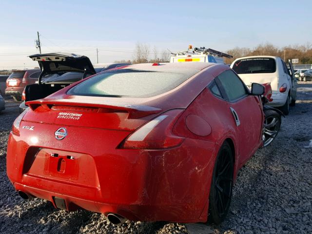 JN1AZ44E19M409771 - 2009 NISSAN 370Z RED photo 4