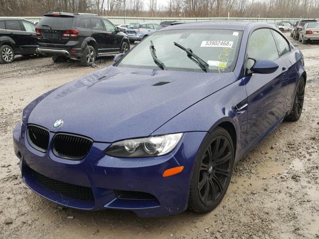 WBSWD93568PY39754 - 2008 BMW M3 BLUE photo 2