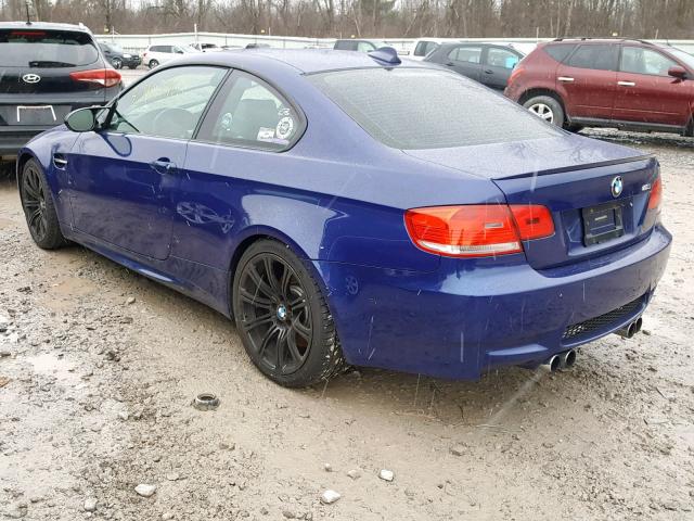 WBSWD93568PY39754 - 2008 BMW M3 BLUE photo 3