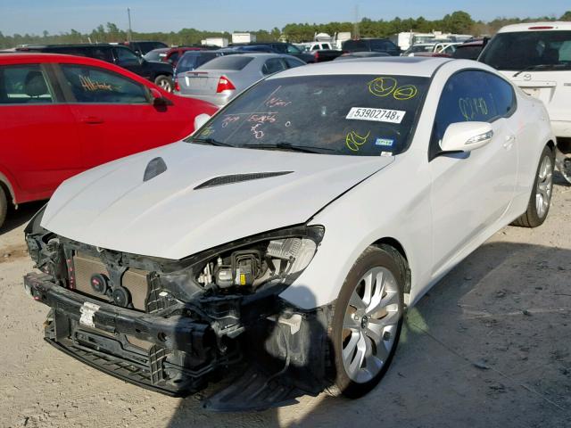 KMHHU6KJ4DU087637 - 2013 HYUNDAI GENESIS CO WHITE photo 2