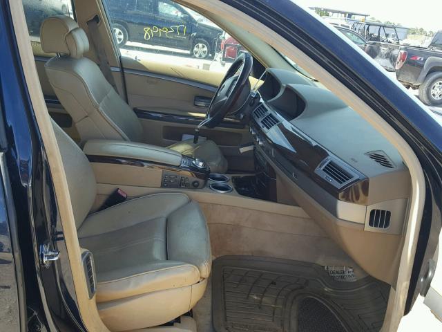 WBAHN83557DT74792 - 2007 BMW 750 BLUE photo 5