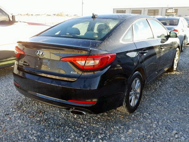 5NPE24AA7FH221038 - 2015 HYUNDAI SONATA ECO BLACK photo 4