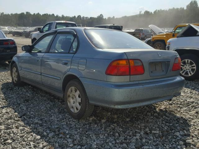 2HGEJ6617YH513499 - 2000 HONDA CIVIC BASE BLUE photo 3