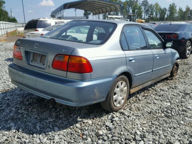 2HGEJ6617YH513499 - 2000 HONDA CIVIC BASE BLUE photo 4