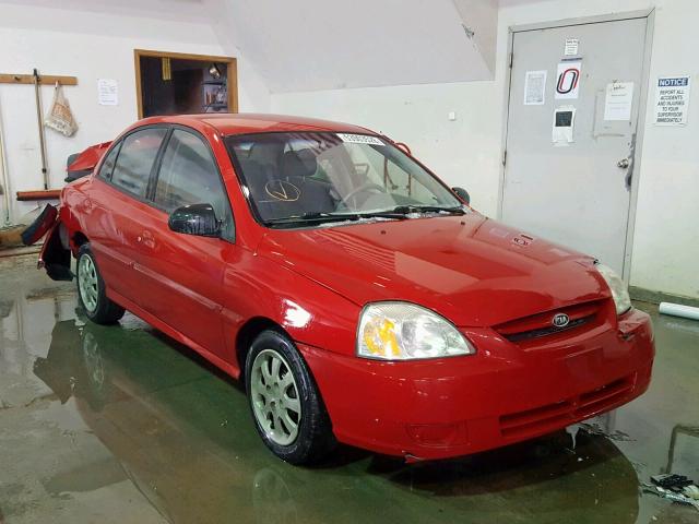 KNADC125256396800 - 2005 KIA RIO RED photo 1