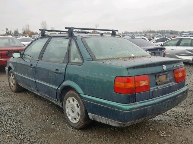 WVWGC83A4TE058189 - 1996 VOLKSWAGEN PASSAT GLS GREEN photo 3