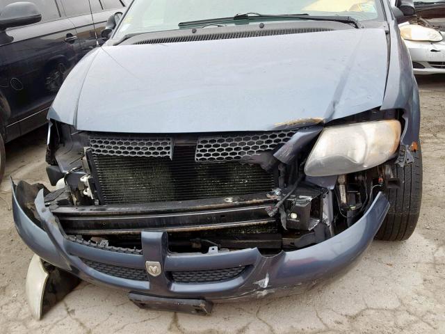 1B4GP45R32B527219 - 2002 DODGE CARAVAN SP BLUE photo 9