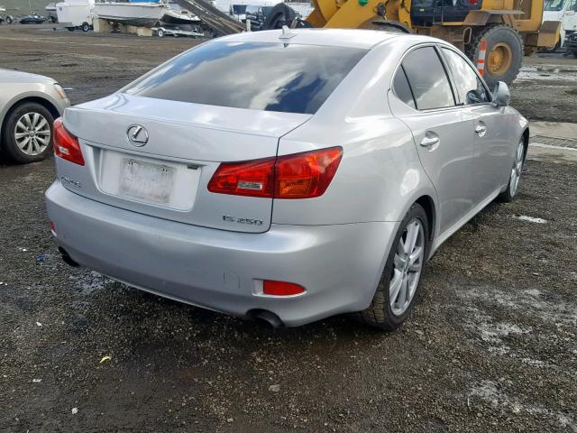 JTHBK262175032300 - 2007 LEXUS IS 250 SILVER photo 4