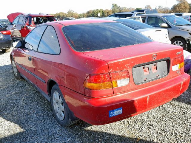 1HGEJ6221WL066697 - 1998 HONDA CIVIC DX RED photo 3