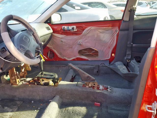 1HGEJ6221WL066697 - 1998 HONDA CIVIC DX RED photo 9