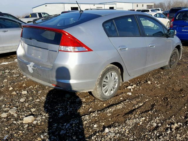 JHMZE2H59AS042420 - 2010 HONDA INSIGHT LX SILVER photo 4