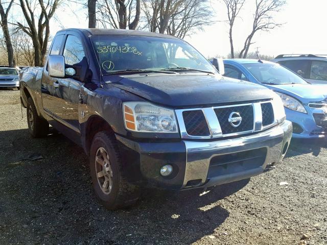 1N6AA06B74N519398 - 2004 NISSAN TITAN XE BLACK photo 1