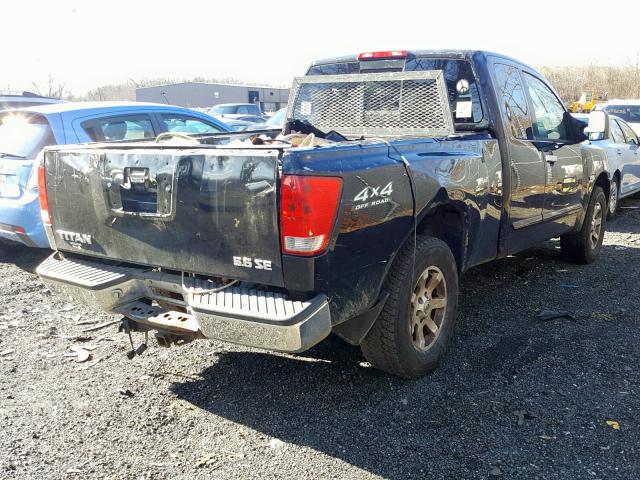 1N6AA06B74N519398 - 2004 NISSAN TITAN XE BLACK photo 4